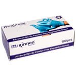 McKinnon Medical Advanced Nitrile Powder-Free Disposable Gloves Box 100 - Large