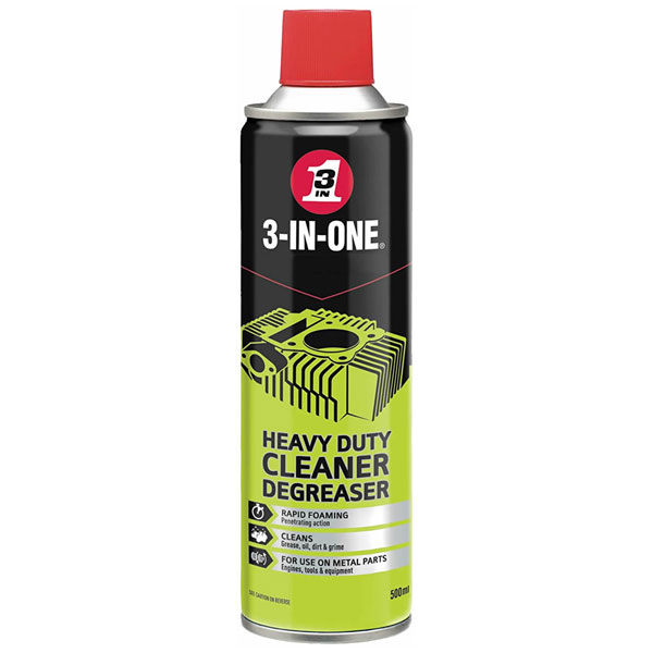 3 In One 44605 Heavy Duty Cleaner Degreaser 500ml Rapid Online