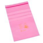 Bondline LTP58 Pink Loc Top Antistatic Bags 125 x 200mm (5"x8") Pack Of 100