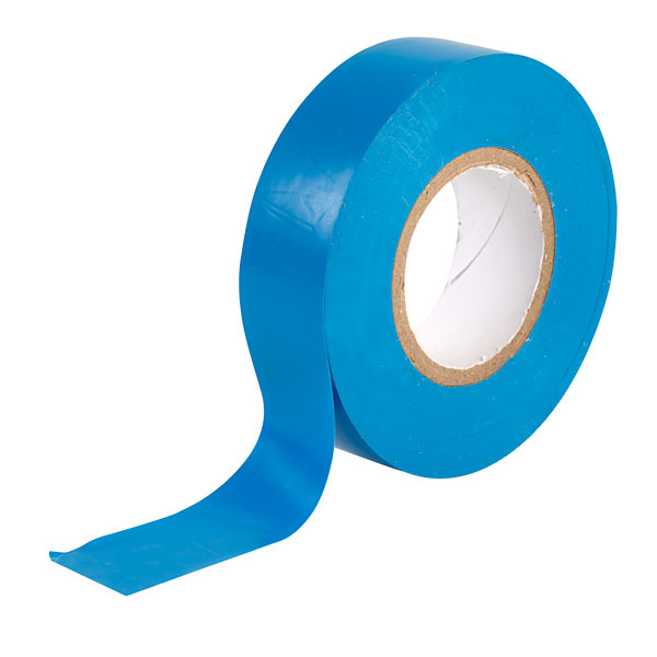 Pack3 PVC Tape Electrical Wire Insulation Roll Blue 19mm Wide 10M Length 