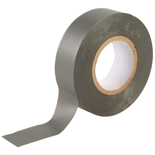 19mm x 20m QUALITY GREY ELECTRICAL PVC INSULATION INSULATING TAPE 