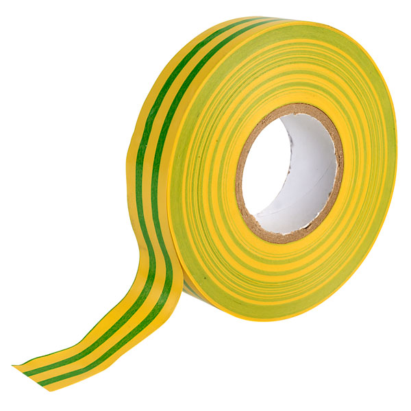 Ultratape Green/Yellow Electrical PVC Insulating Tape 19mm x 33m