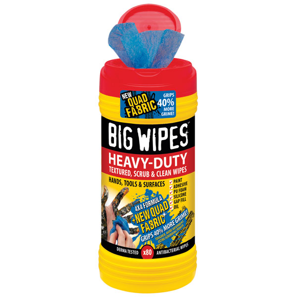 Big Wipes 2420 4x4 HeavyDuty Cleaning Wipes Tub of 80 Rapid Online