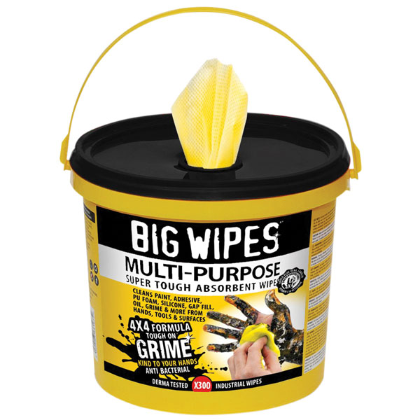  2417 4x4 Multi-Purpose Cleaning Wipes Bucket of 300