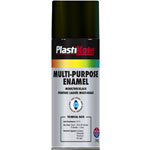 PlastiKote 60100 Multi-purpose Enamel Spray Paint 400ml - Gloss Black