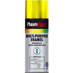 PlastiKote 60109 Multi-purpose Enamel Spray Paint 400ml - Gloss Yellow