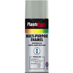 PlastiKote 60112 Multi-purpose Enamel Spray Paint 400ml - Gloss Aluminium