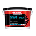 Evo-Stik 30812624 Mould Resistant Wall Tile Adhesive & Grout 5 Litre