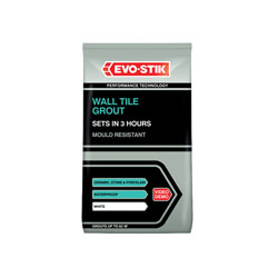 Evo-Stik 30812724 Tile A Wall Fast Set Grout White 3kg