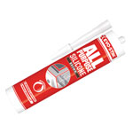 Evo-Stik 30811723 All Purpose Flex Silicone Sealant Brown C20