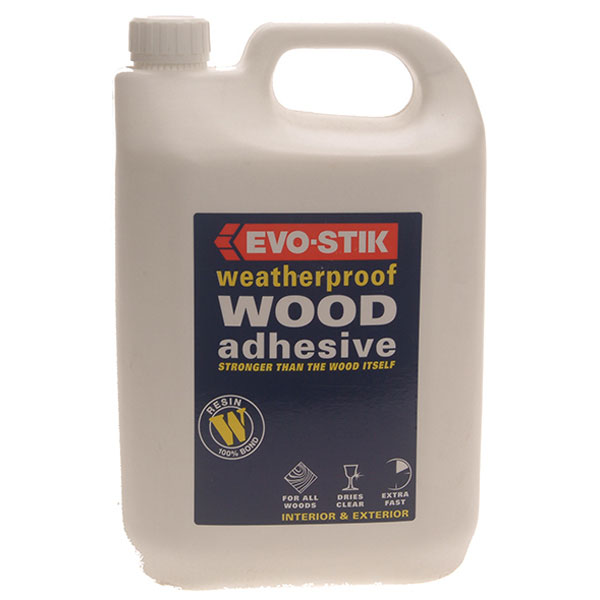  718418 Resin W Weatherproof Exterior Wood Adhesive 5litre