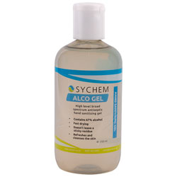 Sychem 67% Alcohol Hand Sanitising Gel With Lemongrass Flip-Top 250ml