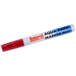 Ambersil 32495-AA Aqua Paint Marker Pen 4mm - Red