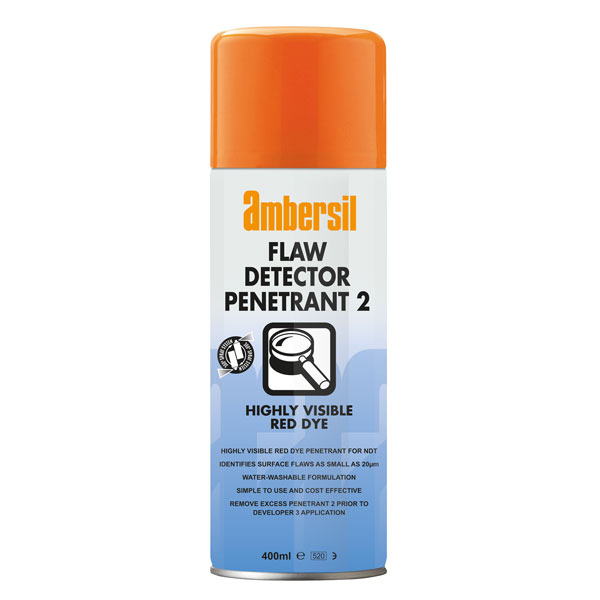 Ambersil 30289-AA Flaw Detector Penetrant 2 Spray 400ml