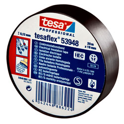 tesa 53948 tesaflex PVC Electrical Insulation Tape 19mm x 25m - Black