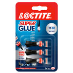 LOCTITE 2977850 Super Glue Mini Trio Tube 3 x 1g