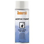 Ambersil 20183-AA Acrylic Paint Gloss White RAL 9016 400ml