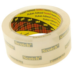 3M™ Scotch Low Noise Packaging Tape Super Clear 48mm x 66m Pack 6