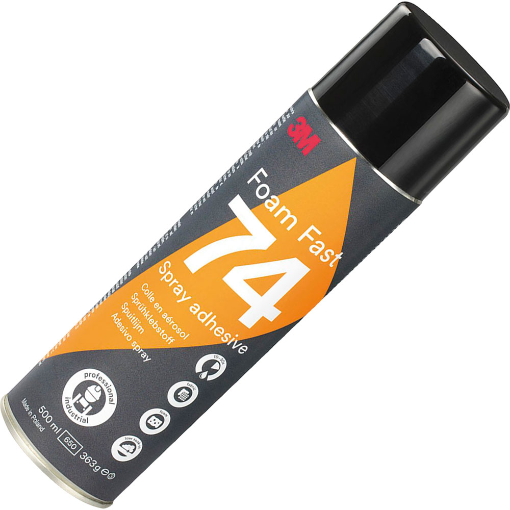 3M™ Foam Fast 74 CA Orange Spray Adhesive - Low VOC %3C25%
