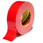 3M 7000111486 Universal High Strength Fabric Tape 389, 50 mm x 50 m, Red