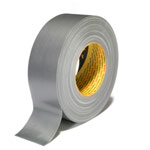 3M 7000111470 Universal High Strength Fabric Tape 389, 50 mm x 50 m, Silver
