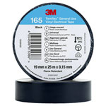 3M 165BK6E Temflex™ 165 Electrical Tape Black 25 m x 19 mm 1 pc