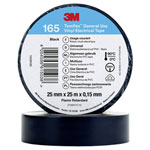 3M 165BK8E Temflex™ 165 Electrical Tape Black 25 m x 25 mm 1 pc