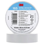 3M 165WH5E Temflex™ 165 Electrical Tape White 20 m x 19 mm 1 pc