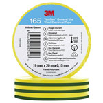 3M 165YG5E Temflex™ 165 Electrical Tape Green-yellow 20 m x 19 mm 1 pc