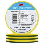 3M 165YG6E Temflex™ 165 Electrical Tape Yellow 25 m x 19 mm 1 pc