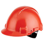3M G30NUR G3000NUV-RD Hard Hat Red