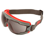 3M GG502SGAF Goggle Gear 500 Safety Goggles Anti-Fog Coating Red Grey