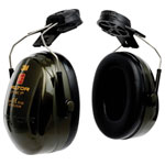 3M Peltor H520P3E1 Optime II Green Over-the-Head Earmuffs