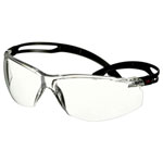 3M SF501AF-BLK SecureFit Safety Glasses Anti-Fog Anti-Scratch Coating Black