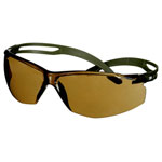 3M SF505SGAF-DGR SecureFit Safety Glasses Anti-Fog Coating Green