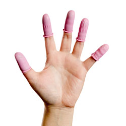 Integrity® 600-0617 Pink Anti Static Fingercots - Medium - Pack of 720