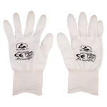 Antistat 109-0007-P ESD PU Tip Nylon White Printed Glove - Small