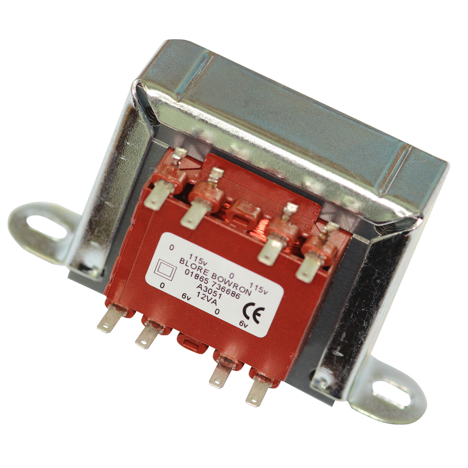 Blore Bowron A3051 Chassis Transformer 2x115V 12VA 6V+6V Rapid Online