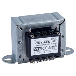 Vigortronix VTX-126-020-212 Chassis Transformer 230V 20VA 12V+12V