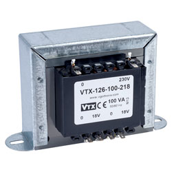 Vigortronix VTX-126-100-218 Chassis Transformer 230V 100VA 18V+18V