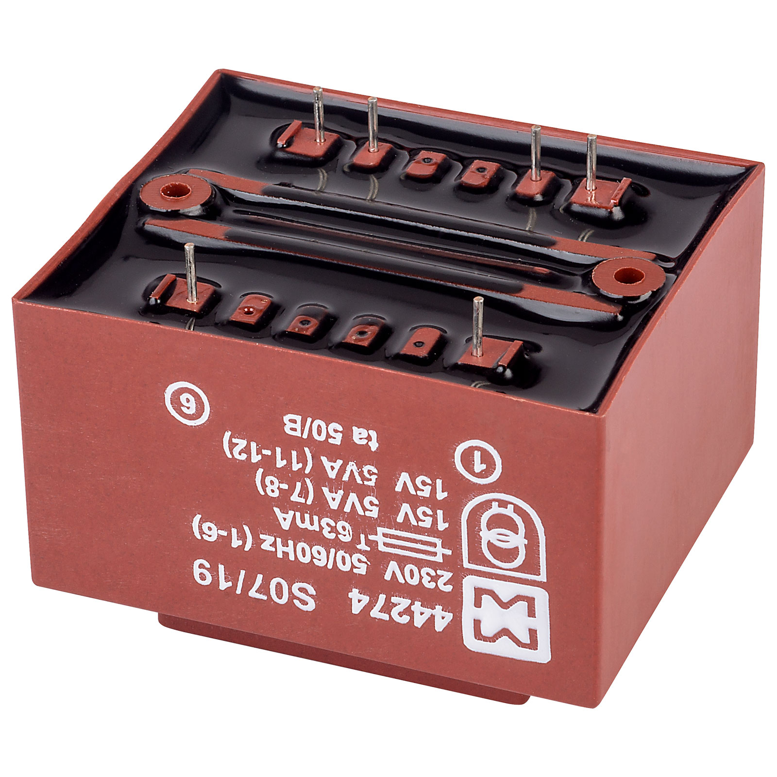Myrra 44274 EI48 Encapsulated PCB Transformer 230V 10VA 0