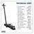 Sealey YAJ15-30LE Air Operated Jack 15-30tonne Telescopic - Long Reach/Low Entry