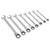 Siegen S0984 Combination Ratchet Spanner Set 8pc Imperial