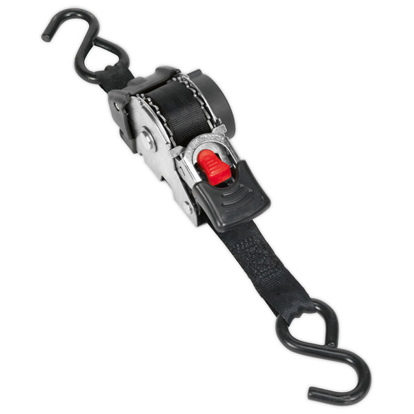 Sealey Auto Retractable Ratchet Tie Down 25MM X 3M