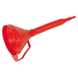 Sealey F16F Funnel with Flexi Spout and Filter Medium 160mm