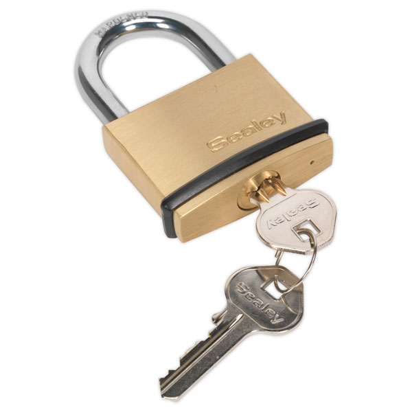 Sealey Brass Body Padlock 50MM