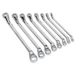 Siegen S0405 Offset Double End Ring Spanner Set 8pc Metric