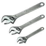 Siegen S0448 Adjustable Wrench Set 3pc 150, 200 and 250mm