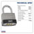 Sealey PL301C Steel Body Combination Padlock 40mm