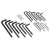 Siegen S0465 Hex Key Set 25pc
